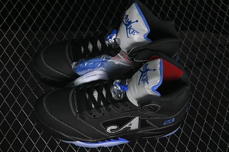 All categories Air Jordan Jordan series basketball shoes Air Jordan 5 OG version Awake NY x Air Jordan 5 "Black Metallic" AJ5 Joe 5 joint model black and gray DV4982-004